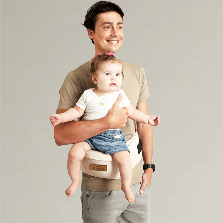 Comfortable hip seat baby carrier