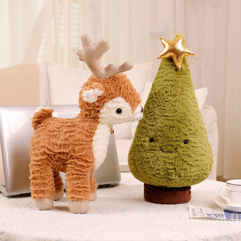 Elk and Christmas Tree Plush